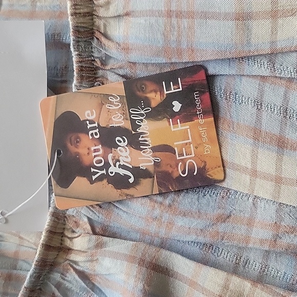 Self E beautiful coord plaid top NWT - Picture 5 of 10